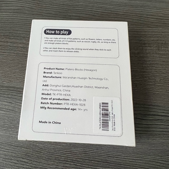 Tankoo Platero Blocks with 32pcs Hexagon Tiles Sensory Fidget Focus 14+ Years. - Picture 2 of 2